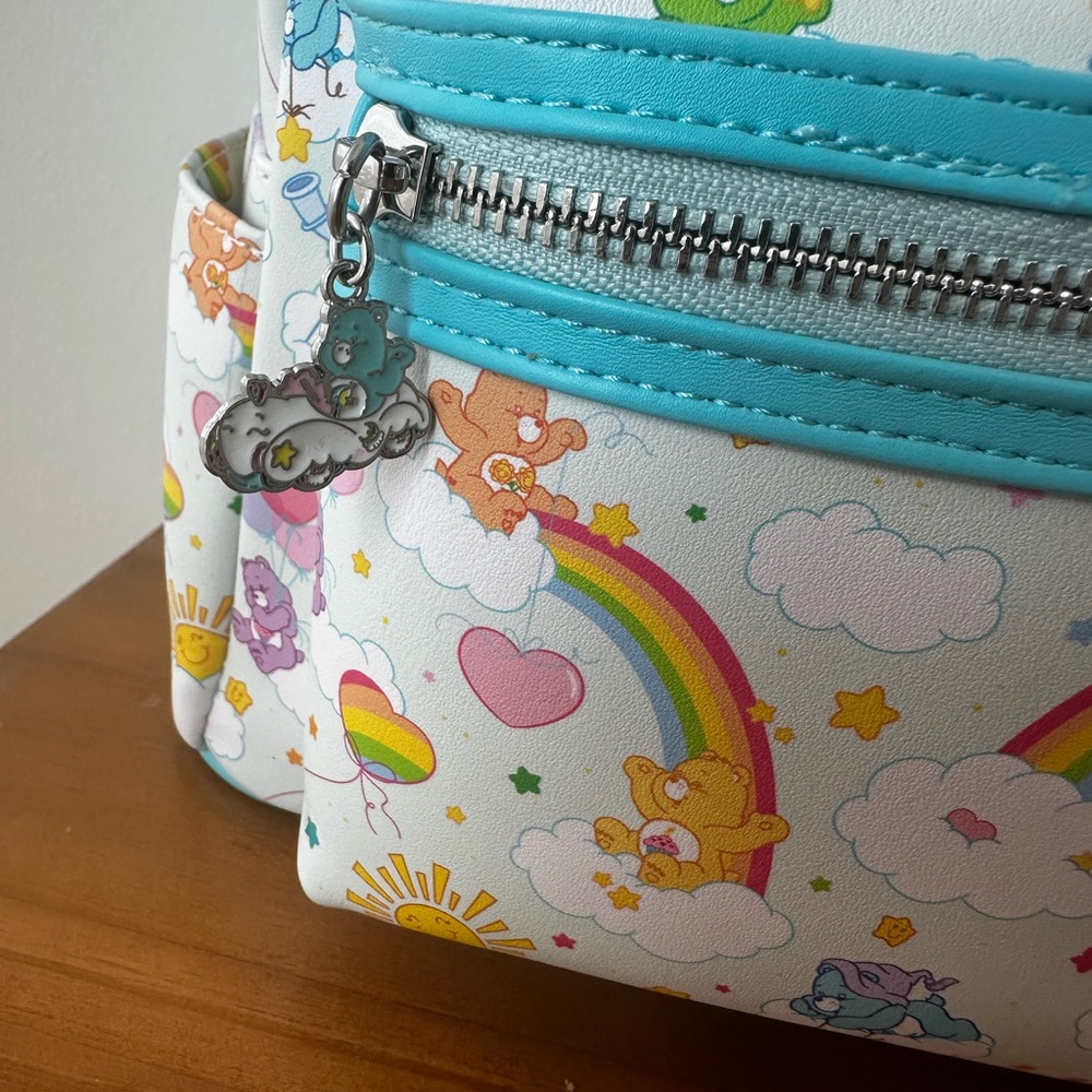 Loungefly 40th Anniversary Care Bears Rainbow Mini Backpack New One Size - Picture 11 of 12
